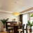 Boho 3-tier Fabric Pendant Light With Hand-stitched Rope Detailing