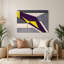 Art mural Hard Edge 90 en métal gris-1006043698