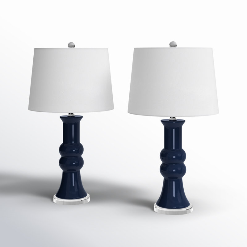 Fiskeville Ceramic Table Lamp,  Navy