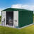 Metal Garden Sheds 8Ft×10Ft Outdoor Storage Sheds Green + White-123375712-123375707