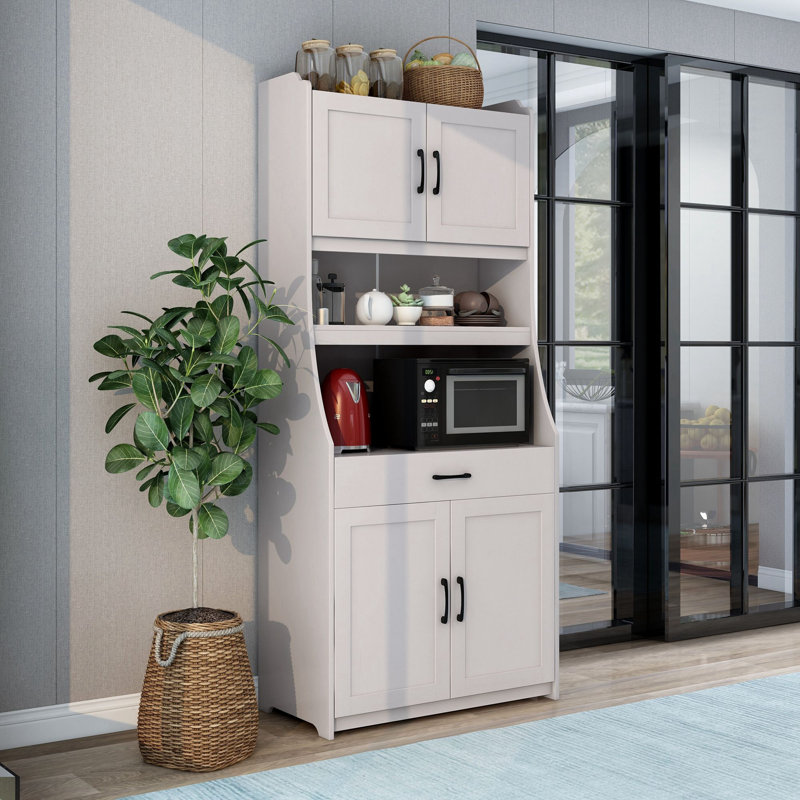 71.3'' Kitchen Pantry, Antique White