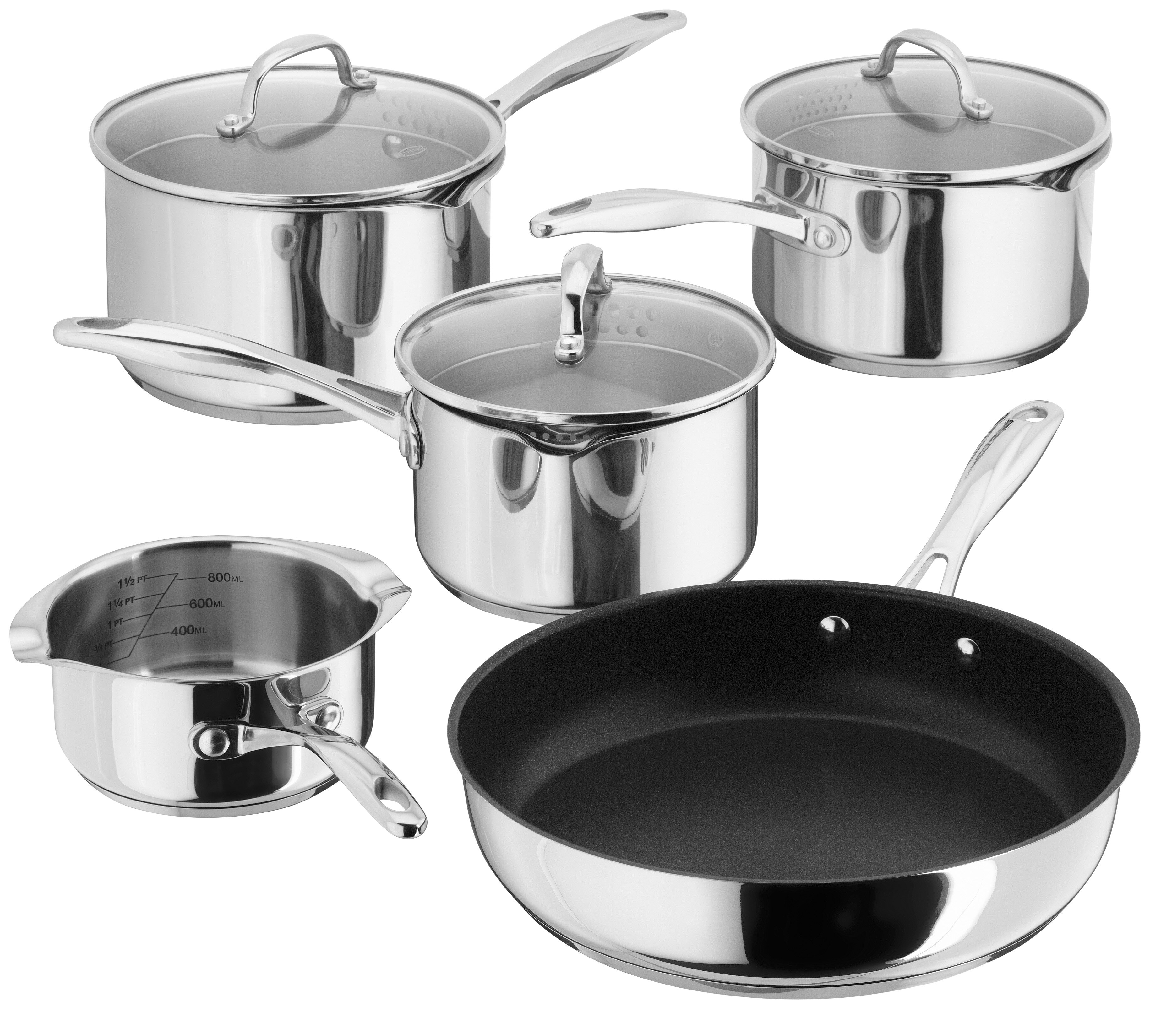 Reviews for Starfrit The Rock 3-Piece Cookware Set with Riveted Cast  Stainless Steel Handles