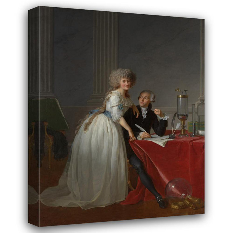 "Antoine Laurent Lavoisier" par Jacques Louis David - Toile tendue avec châssis