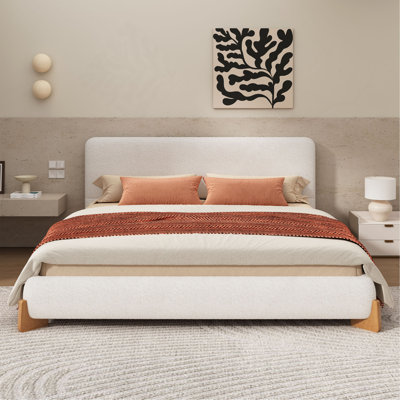 Élégant lit tapissier, une pièce maîtresse luxueuse et confortable