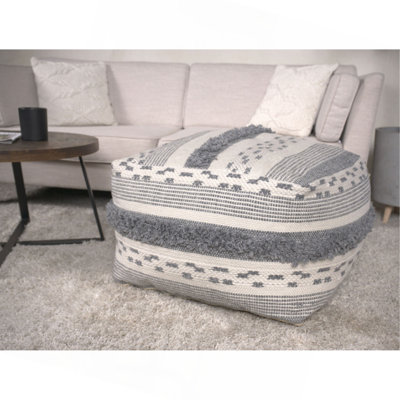 Grand pouf en faux fil （OTTOMAN SEULEMENT)