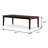 90.4" W Transitional Dining Table, Espresso-259964979