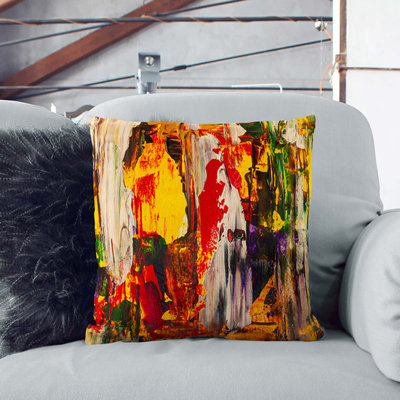 Abstract Square Throw Cushion