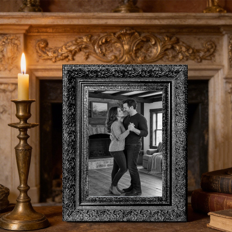 Cadre photo de famille 3 pièces 5 "x 7" noir pour cadeaux de mariage, Noir, 3, 5 po x 7 po