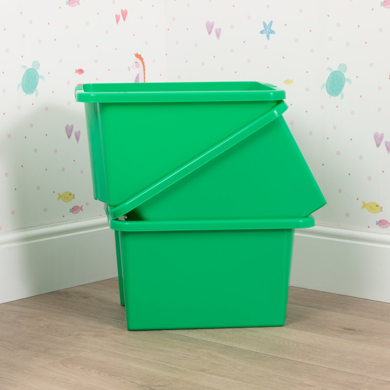 Stack & Store Box, 35 qt, Green