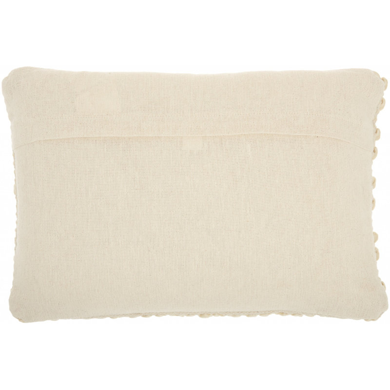 Beige Woven Stripes Rectangular Throw Pillow Set