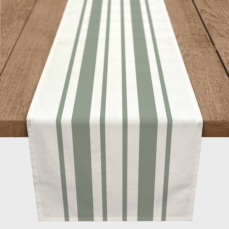 Chemin de table Analiyah, 90 po x 16 po, Vert