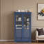 Armoire de cuisine, armoire de rangement avec portes en verre et 4 tiroirs intégrés-777047721