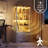 66" H Glass Display Cabinet with 2-Drawers,4-Tier Storage Cabinet With 3 Color Led Lights-198023131