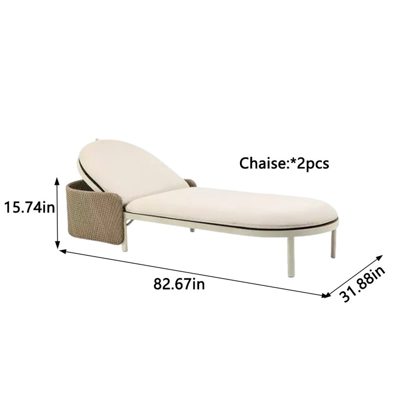 Méridienne d'extérieur durable