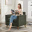 Chaise d'appoint rembourrée avec coussin Carlaya-407204197