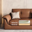 Canapé modulaire orange en cuir véritable-1463612577-1463612579