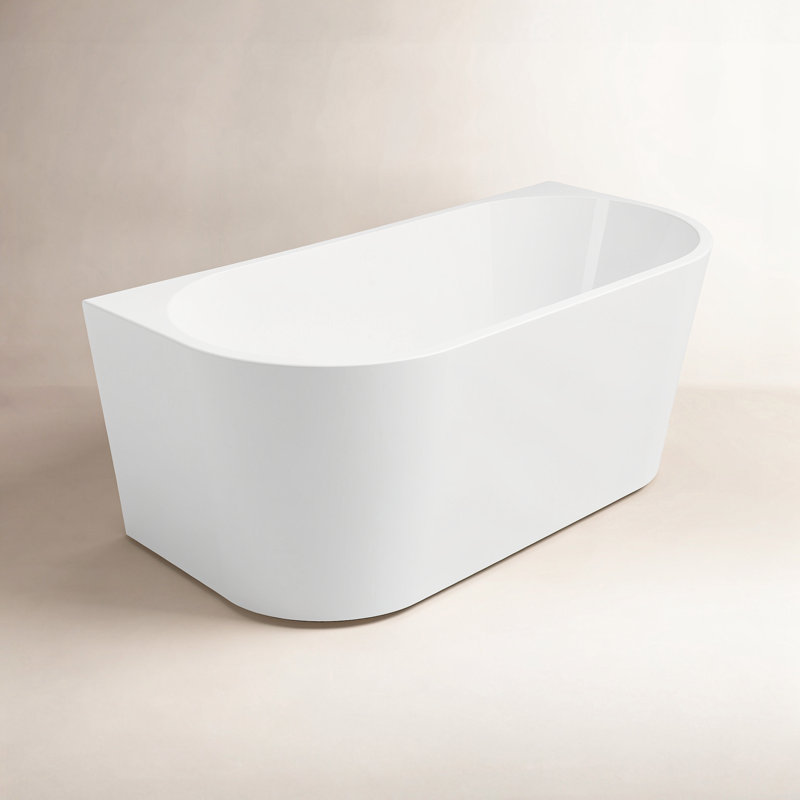 Bayham 59'' x 29.5'' Soaking Acrylic Bathtub