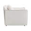 Chaise en chenille beige avec oreiller Yolanda