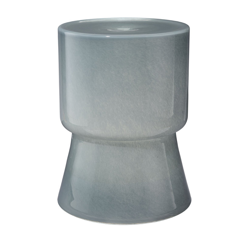 Huntington Garden Glass Accent Table, Green, Blue