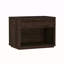 Table de chevet brune