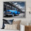 «Bluw Pickup Truck Industrial Drive», reproduction sur toile