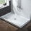 Base de panneau de douche à simple seuil de 48 po x P 32 po avec ensemble de drain et couvercle de drain inclus, antidérapant