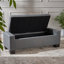 Banc de rangement avec pieds en bois