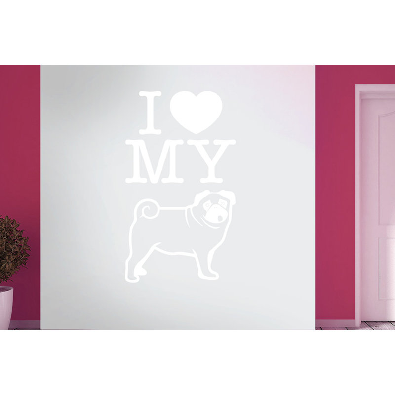 Animals Wall Decal, White, Large