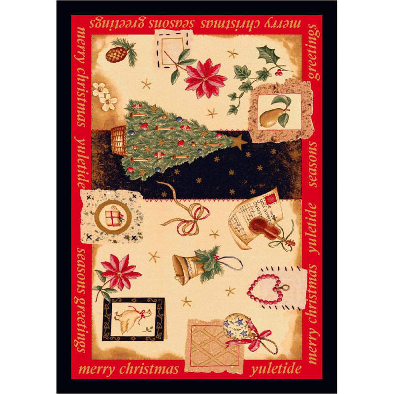 Norsworthy Yuletide Area Rug, Rectangle 3'10" x 5'4"