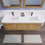 Meuble-lavabo double avec plateau en acrylique Amirea-1221299764