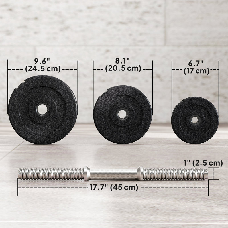 Ensemble de 2 haltères réglables de 44 lb