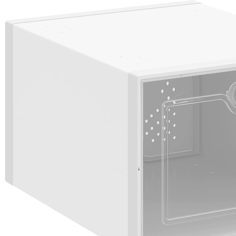 Aurelio Foldable Shoe Storage Box, White