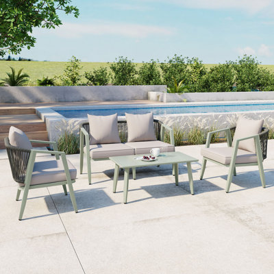 Ensemble de sièges d'extérieur / de patio durables et confortables, parfaits pour les patios, les pelouses et les bords de piscine
