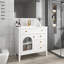 Meuble-lavabo de salle de bain 35,6 po Mid-Century-133954642