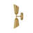 2-Light Dimmable Up and Down Cone Armed Sconce 