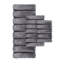 Tapis pour salle de bain, gris, 21 x 34 po, 100% filé, rayé, décoloré, envers antidérapant, ornement lavable à la machine gris 21 x 34 po-538041651-538041648