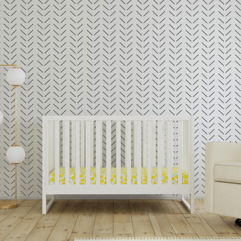 Hunter 3 in 1 Convertible Crib, White
