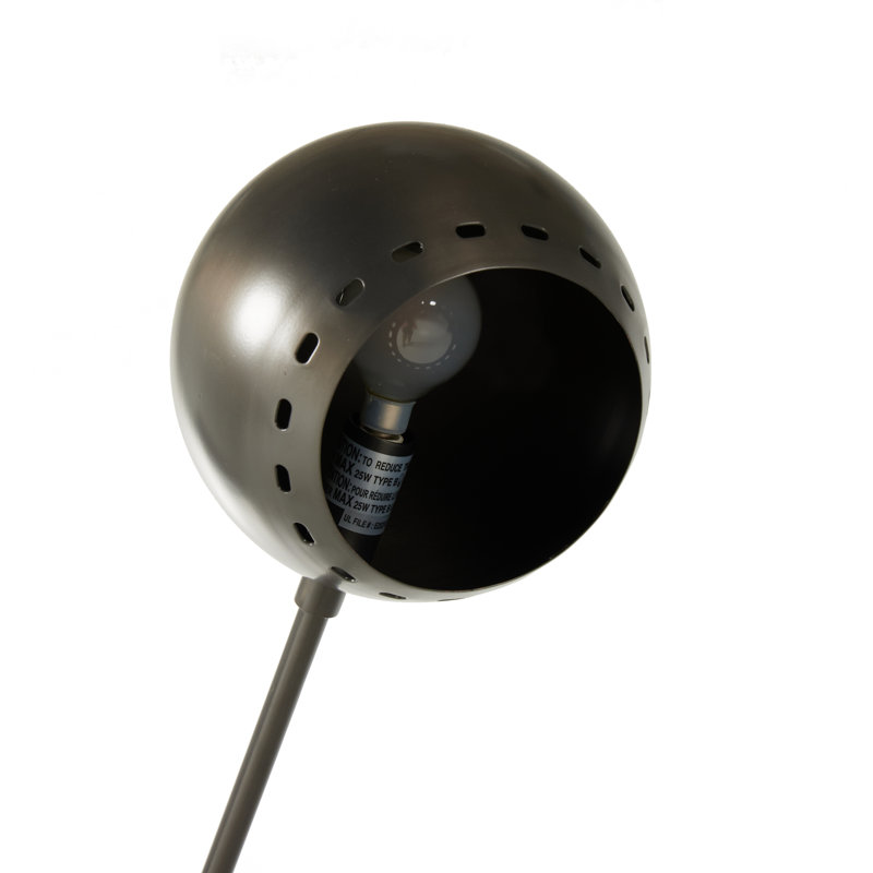 50'' Dark Antique Brass Task Floor Lamp