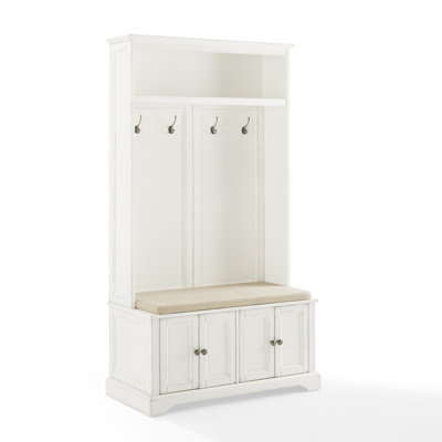 Veere 38'' Wide Hall Tree with Bench and Shoe Storage