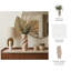 Vase torsadé décoratif imprimé en 3D pour la maison - Grand vase moderne pour table d'appoint ou décoration de salon - Brun clair -133045309