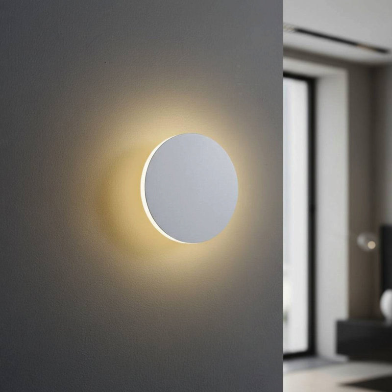 UltraBeam 4 Watt LED Round Indoor LED Wall Light 400 Lumen Diameter 162mm, White