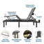 Base réglable Kensley 14 po avec fauteuil inclinable Zinus Zinus-1680660735