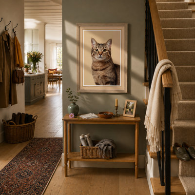 Tabby's Gaze Modern - Framed Print