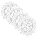 Wanamaker Polyester Floral Round Doily