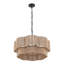 Lustre tambour cylindrique 23,2 po à 6 lumières festonnées-943203483-943203485