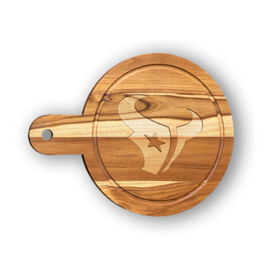 Planche à découper circulaire gravée au laser Houston Texans