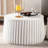 Sake Modern Round Storage Table Set with Lift-Off Lid