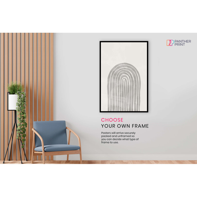 Arch Thick Line - No Frame Painting, 46cm H x 31cm W