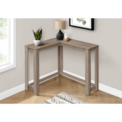 Table d'appoint étroite en stratifié brun - Console moderne contemporaine pour entrée, coin, salon ou chambre à coucher | Idée de cadeau