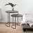 Aluminum Top Nesting Tables End Table-1680554717